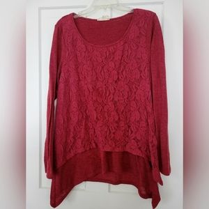 Red long sleeve shirt